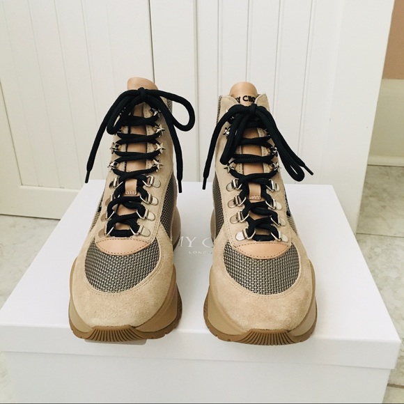 Jimmy Choo Beige and Black Sneakers - Picture 7 of 12